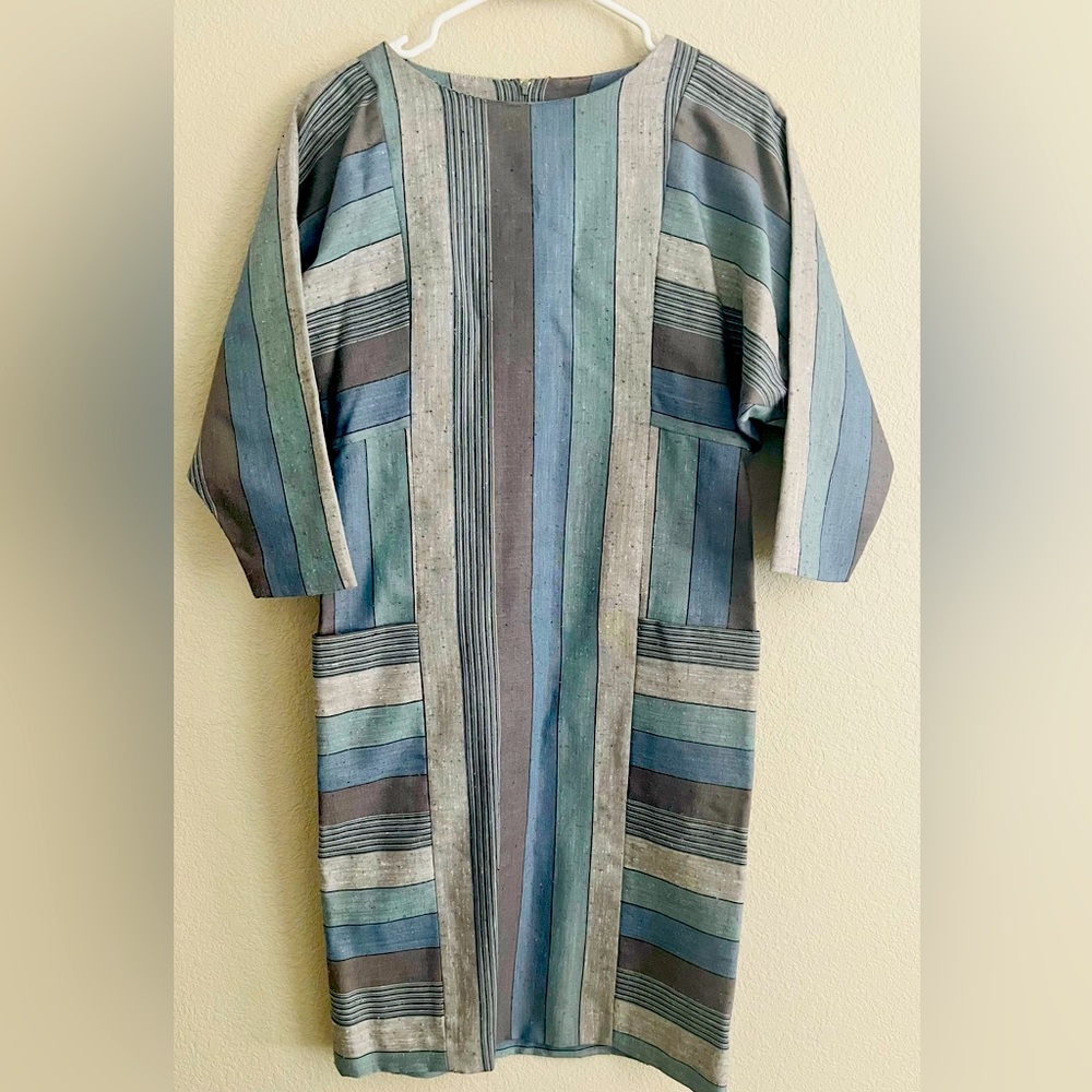 Vintage stripped dress with pockets